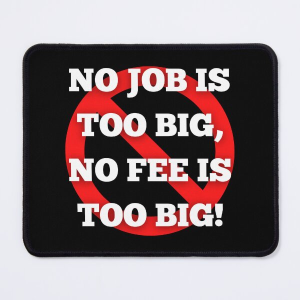 Item preview, No Job is Too Big, No Fee is Too Big - Ghostbusters Quote designed and sold by Smagnaferous.