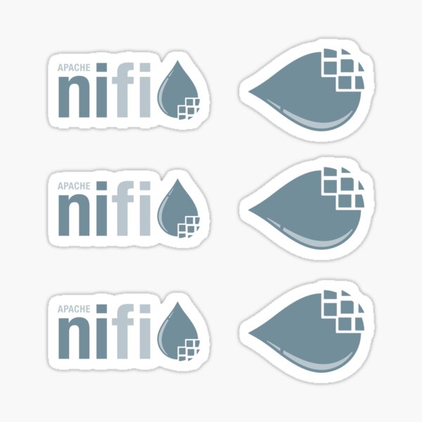 Artikel-Vorschau von ★ Apache NiFi – 6x Sticker-Kombipaket, designt und verkauft von Geekvana ⧉.