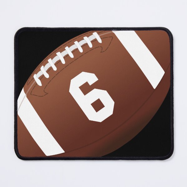 Item preview, American football ball number 6, six designed and sold by TheCultStuff.