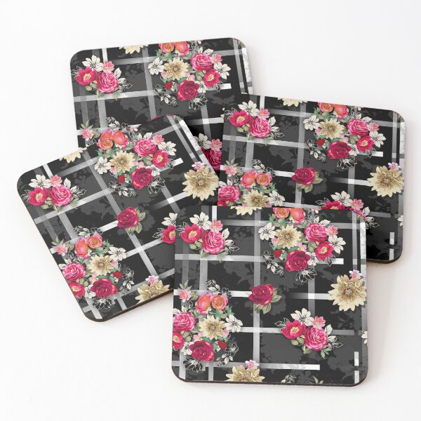Item preview, Floral bouquet on black and grey designed and sold by FGCART.