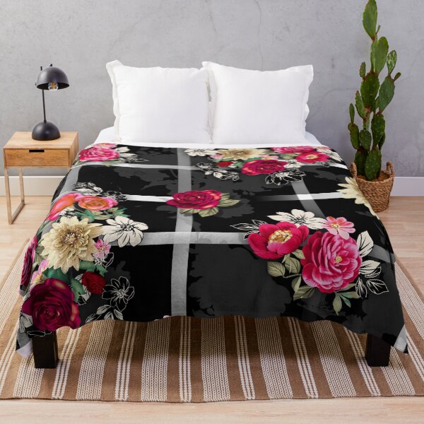 Item preview, Floral bouquet on black and grey designed and sold by FGCART.