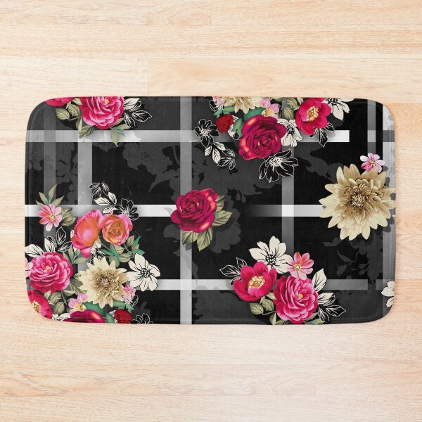 Item preview, Floral bouquet on black and grey designed and sold by FGCART.