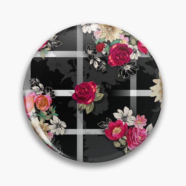 Item preview, Floral bouquet on black and grey designed and sold by FGCART.