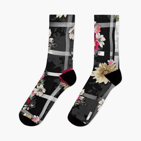 Item preview, Floral bouquet on black and grey designed and sold by FGCART.