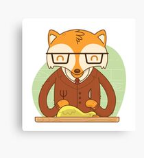 Clever fox Canvas Print