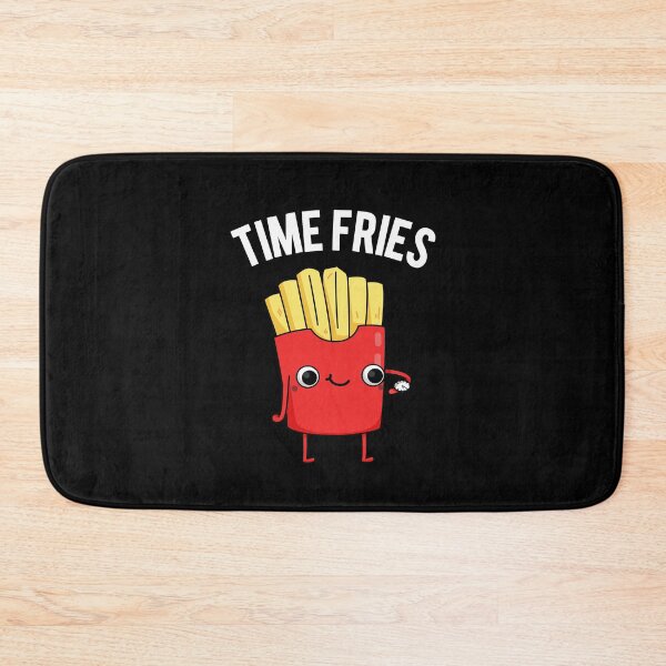 Aperçu de l'œuvre Time Fries Funny French Fries Puns (Dark BG) créée et vendue par punnybone.