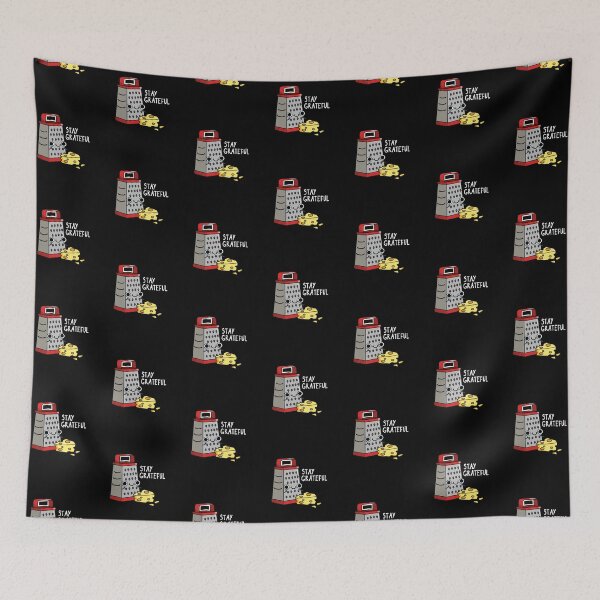 Item preview, Stay Grateful Funny Cheese Puns (Dark BG) designed and sold by punnybone.