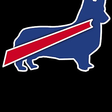 Buffalo Bills Corgi Sticker for Sale by samicappola