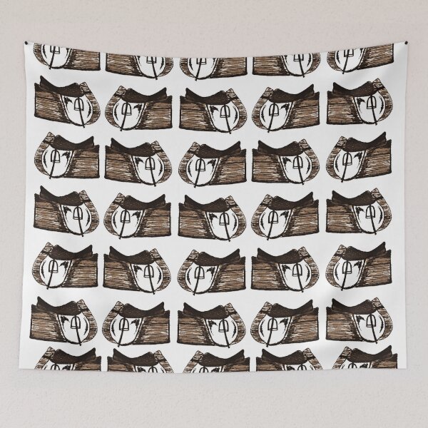 Item preview, English Saddle Print in Oak designed and sold by London-Fields.