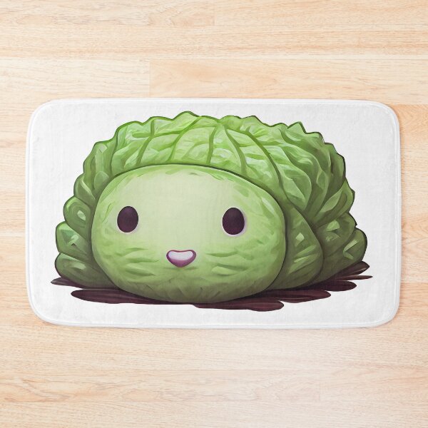 Item preview, Cabbage Character emoji emoticon  - Created by Artificial Intelligence designed and sold by Created-by-AI.
