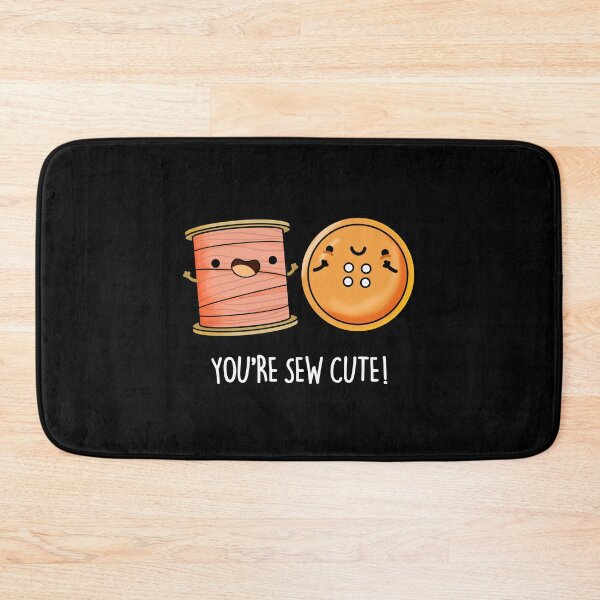 Item preview, You're Sew Cute Sewing Puns (Dark BG) designed and sold by punnybone.