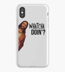 Jesus is Watching Meme iPhone Case