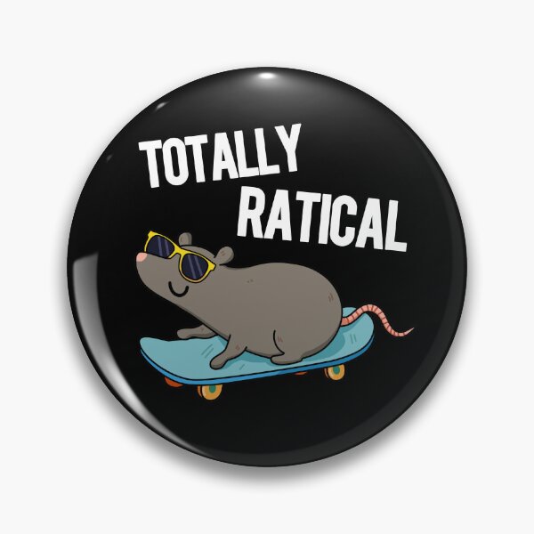 Item preview, Totally Ratical Funny Rat Puns (Dark BG) designed and sold by punnybone.