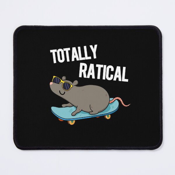 Item preview, Totally Ratical Funny Rat Puns (Dark BG) designed and sold by punnybone.