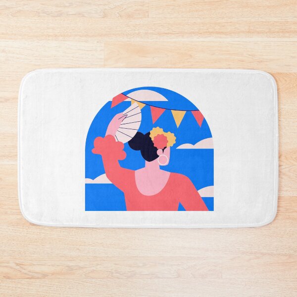 Item preview, woman from behind with her fan designed and sold by JAG2B.