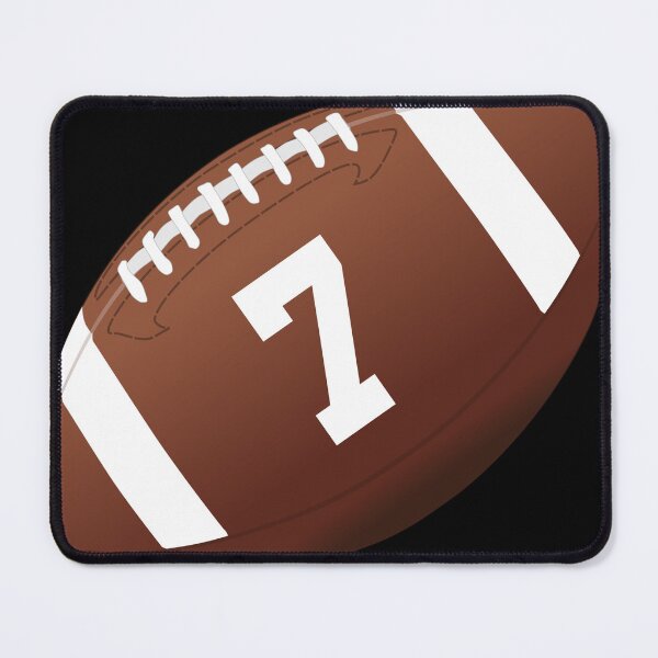 Item preview, American football ball number 7, seven designed and sold by TheCultStuff.