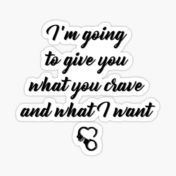 Crave & Want Sticker