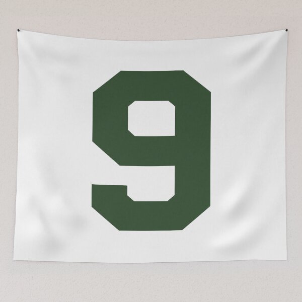 Item preview, Number 9, Dark green nine, Sports number 9 designed and sold by TheCultStuff.