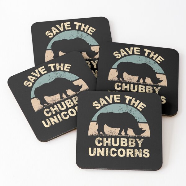 Item preview, Save The Chubby Unicorns Funny Fat Rhino Lover designed and sold by aaronbolser.