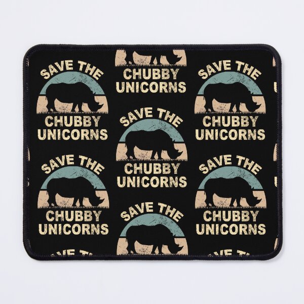 Item preview, Save The Chubby Unicorns Funny Fat Rhino Lover designed and sold by aaronbolser.