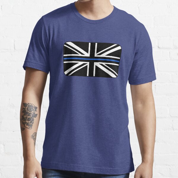 Thin Blue Line Union Jack UK Flag Essential T-Shirt
