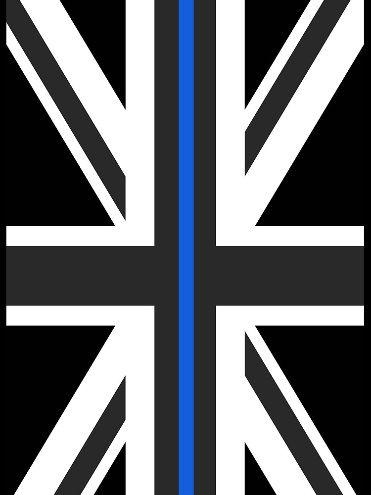 "Thin Blue Line Union Jack UK Flag" Tshirt by JerryWLambert Redbubble