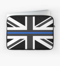Thin Blue Line Union Jack UK Flag Laptop Sleeve