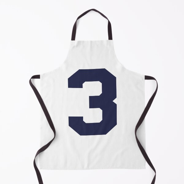 Item preview, Number 3, Marine blue three, Sports number 3 designed and sold by TheCultStuff.