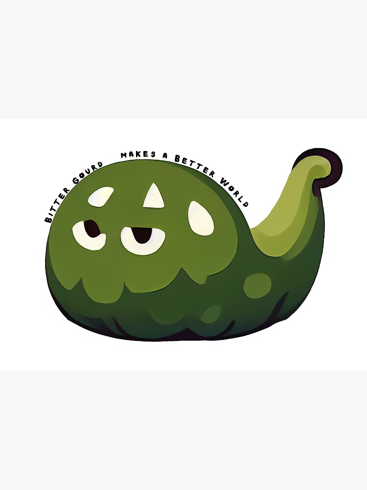 "Bitter Gourd Character emoji emoticon Created by Artificial