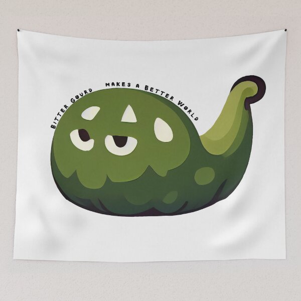 Item preview, Bitter Gourd Character emoji emoticon  - Created by Artificial Intelligence designed and sold by Created-by-AI.