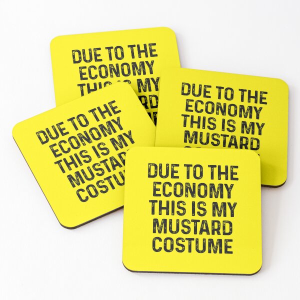 Item preview, Due To The Economy This Is My Mustard Costume Funny Recession Halloween Ideas designed and sold by GravitiTees.