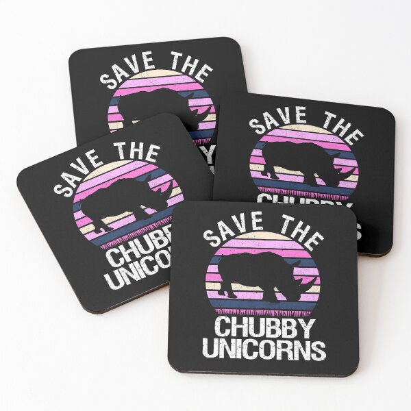 Item preview, Save The Chubby Unicorns Funny Rhino Animal Rights designed and sold by aaronbolser.