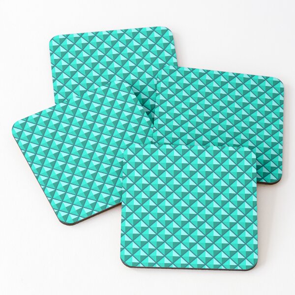 Item preview, Turquoise Enamel Look Studded Grid designed and sold by Marymarice.