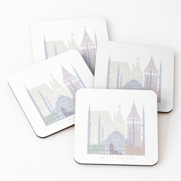 Item preview, ISTANBUL SKYLINE POSTER PASTEL designed and sold by paulrommer.