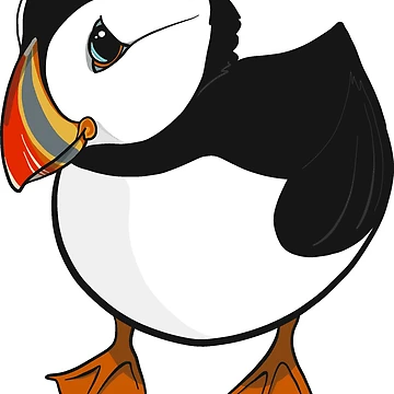 Artwork thumbnail, Adorable Atlantic Puffin by Inklingsofgrace