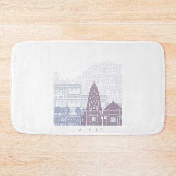 Item preview, JAIPUR SKYLINE POSTER PASTEL designed and sold by paulrommer.