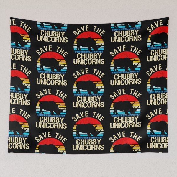 Item preview, Save The Chubby Unicorns Funny Rhino Gift designed and sold by aaronbolser.
