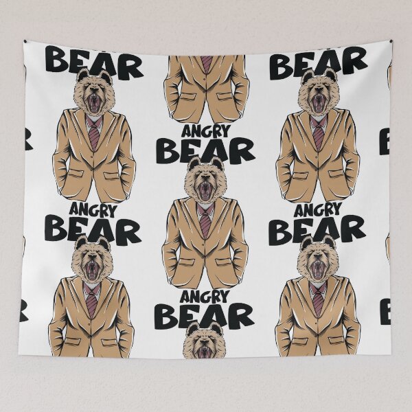 Item preview, angry bear designed and sold by lovelysoyouuu.
