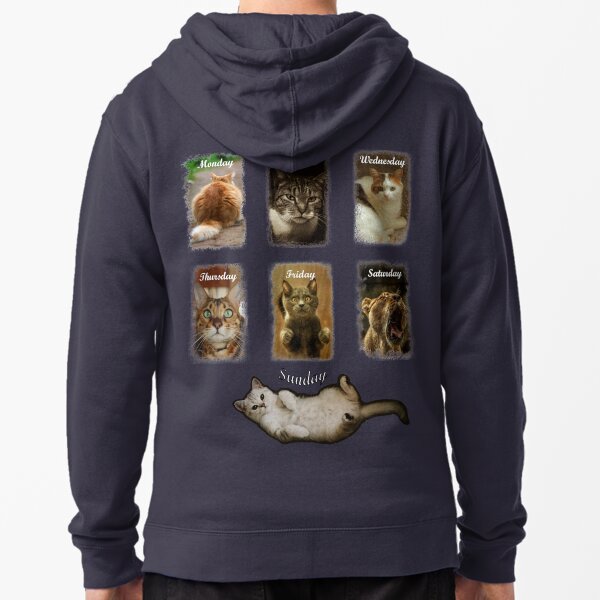 My Cat-Week Veste zippée à capuche
