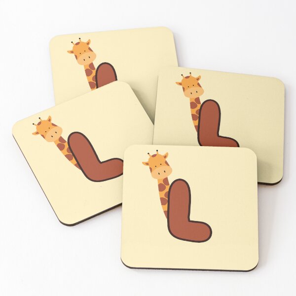Item preview, Giraffe Monogram Letter L designed and sold by Lyssarien.