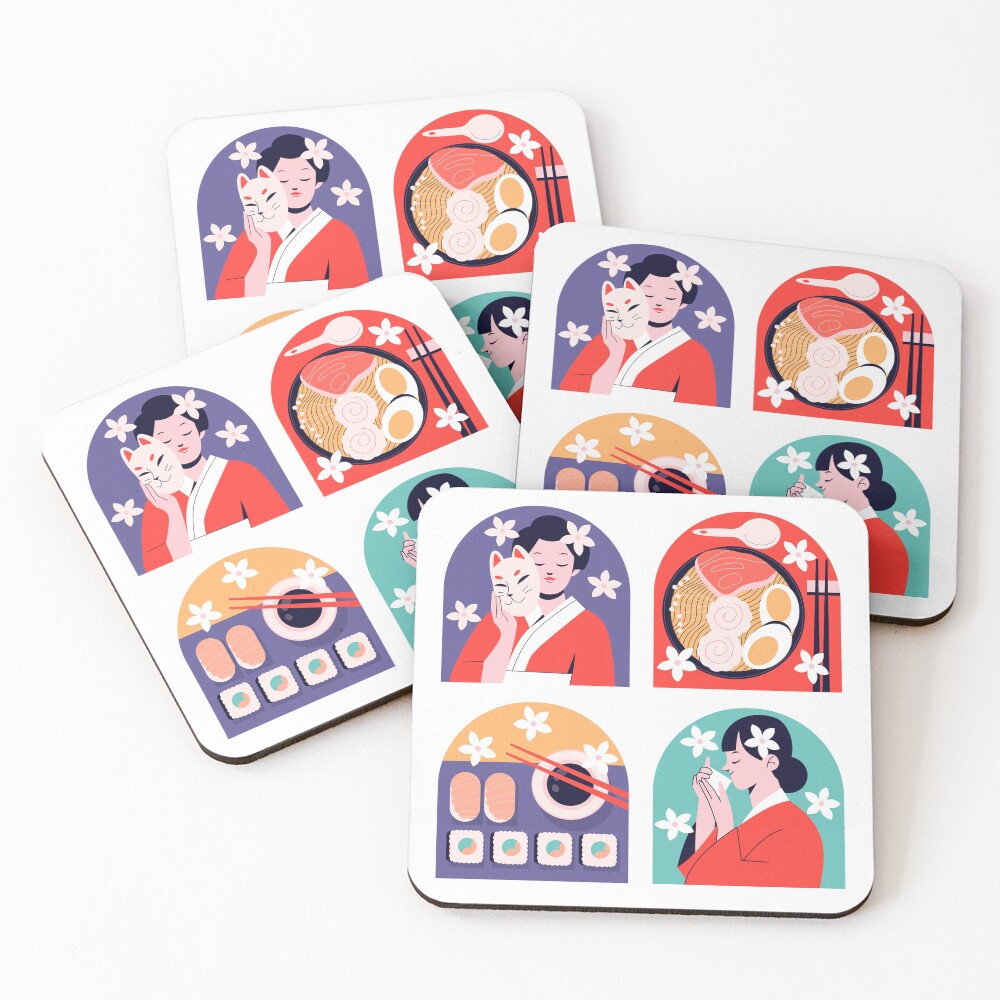 Item preview, Coasters (Set of 4) designed and sold by sofiatheof.