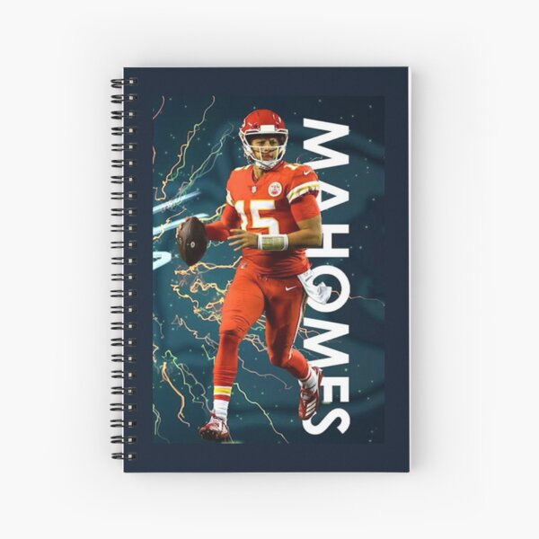 Patrick Mahomes Jersey Spiral Notebook for Sale by Alexandra