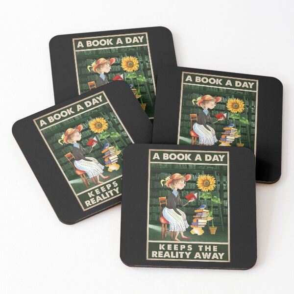 Item preview, A BOOK A DAY KEEPS THE REALITY AWAY Books lover designed and sold by ALISONABBOTTAU.