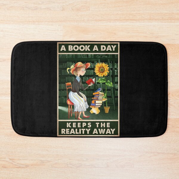 Item preview, A BOOK A DAY KEEPS THE REALITY AWAY Books lover designed and sold by ALISONABBOTTAU.
