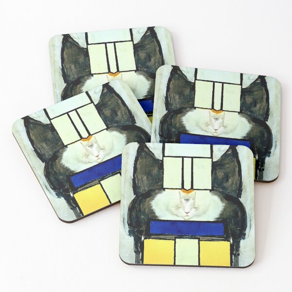 Item preview, Portrait of Mondrian's cat designed and sold by Arc1.