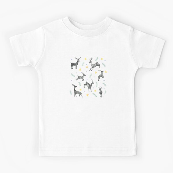Ciervos felices en el bosque Camiseta para niños
