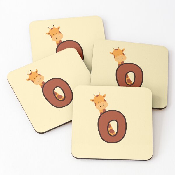 Item preview, Giraffe Monogram Letter O designed and sold by Lyssarien.