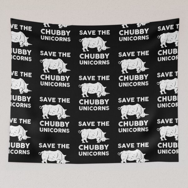 Item preview, Save The Chubby Unicorns Funny Rhino Rights Rhinoceros Lover designed and sold by aaronbolser.