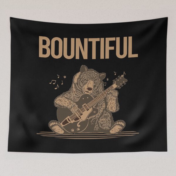 Item preview, Bear With Guitar Bountiful designed and sold by BloodMoneyTwit.