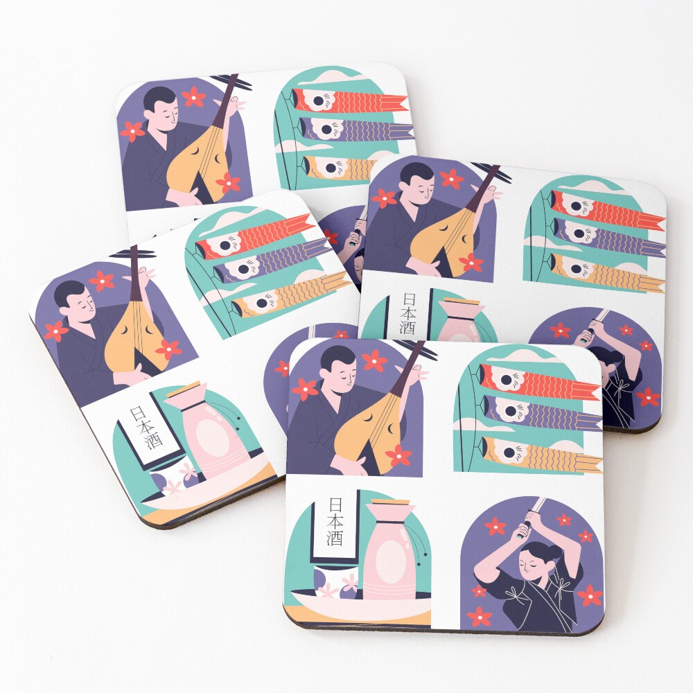 Item preview, Coasters (Set of 4) designed and sold by sofiatheof.